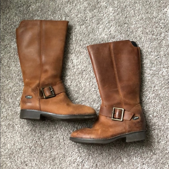 girls clarks leather boots